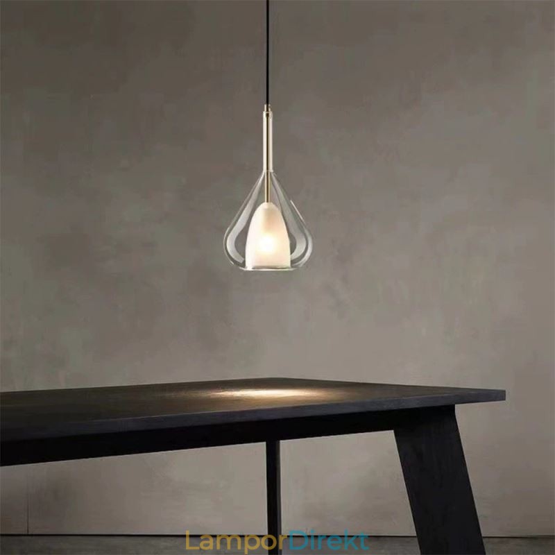 Taklampa Modern Minimalistisk Taklampa I Dubbelglas