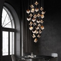 Creative Glass Pendel Light Pavilion Taklampor