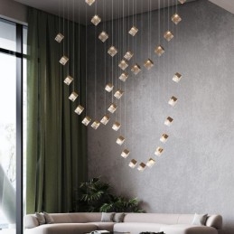 Creative Glass Pendel Light Pavilion Taklampor