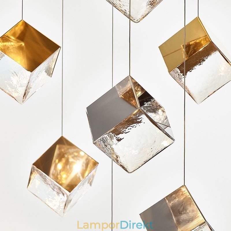 Creative Glass Pendel Light Pavilion Taklampor