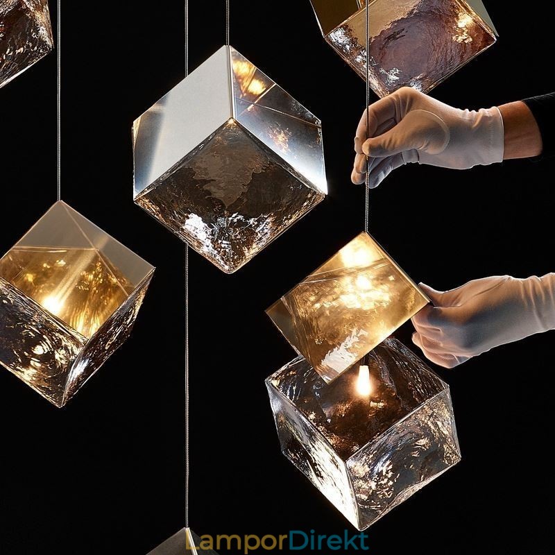 Creative Glass Pendel Light Pavilion Taklampor