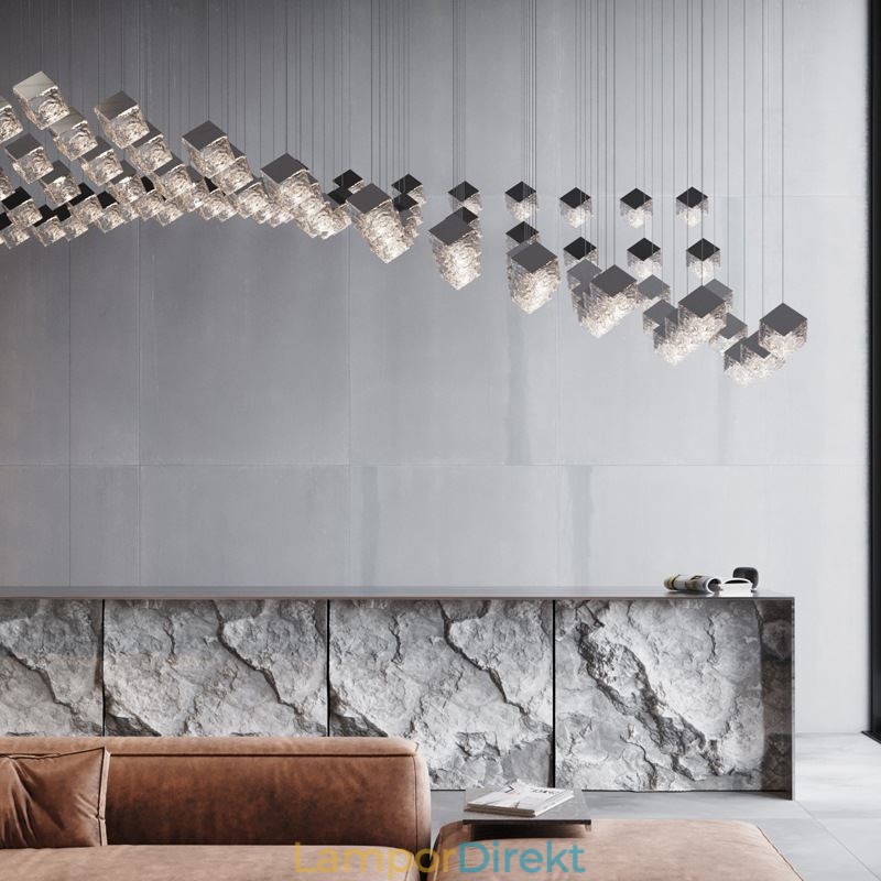 Creative Glass Pendel Light Pavilion Taklampor