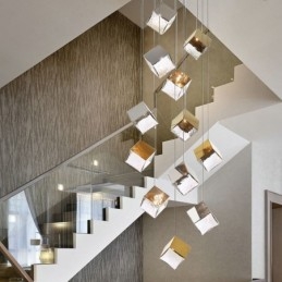 Creative Glass Pendel Light Pavilion Taklampor