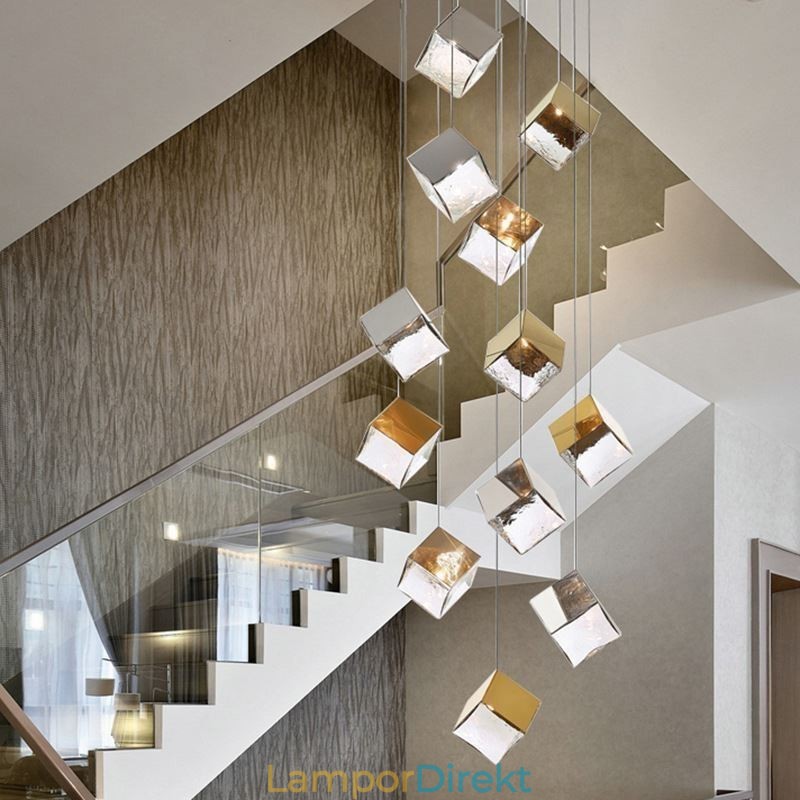 Creative Glass Pendel Light Pavilion Taklampor