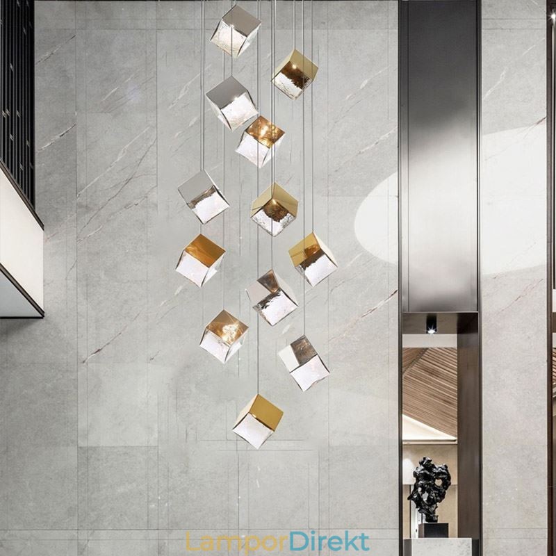 Creative Glass Pendel Light Pavilion Taklampor