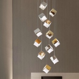 Creative Glass Pendel Light Pavilion Taklampor