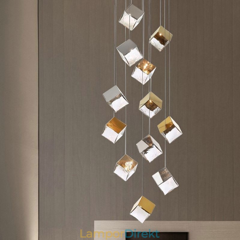 Creative Glass Pendel Light Pavilion Taklampor