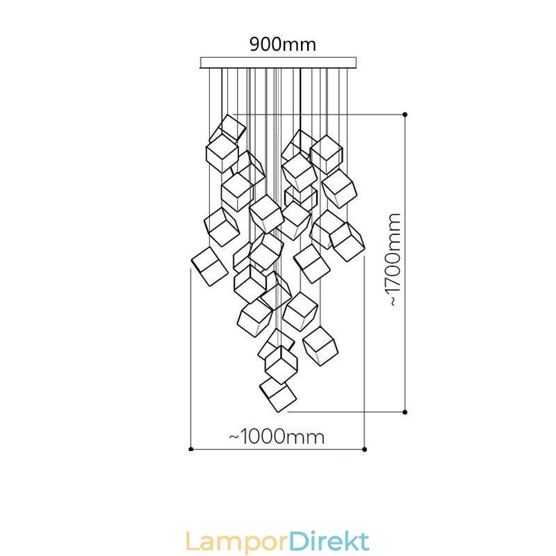 Creative Glass Pendel Light Pavilion Taklampor