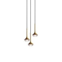 Modernt Glas Taklampa Smidesjärn Glas Taklampa