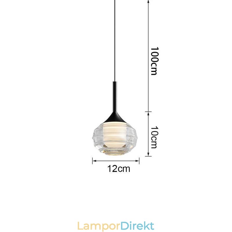 Enkla Taklampor I Glas Svart Dekorativa Taklampor