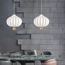 Modern Vitt Glas Taklampa Bollform Minimalistisk Taklampa