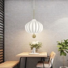 Modern Vitt Glas Taklampa Bollform Minimalistisk Taklampa