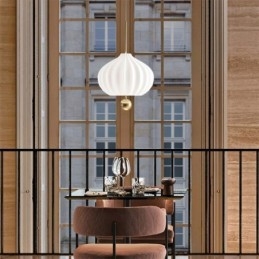 Modern Vitt Glas Taklampa Bollform Minimalistisk Taklampa