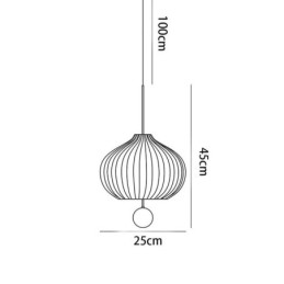Modern Vitt Glas Taklampa Bollform Minimalistisk Taklampa