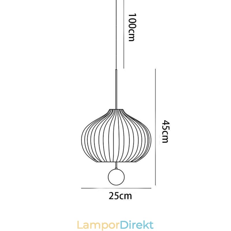 Modern Vitt Glas Taklampa Bollform Minimalistisk Taklampa