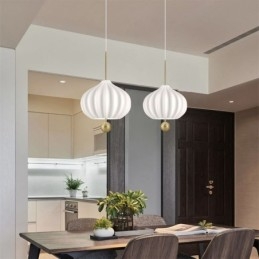 Modern Vitt Glas Taklampa Bollform Minimalistisk Taklampa