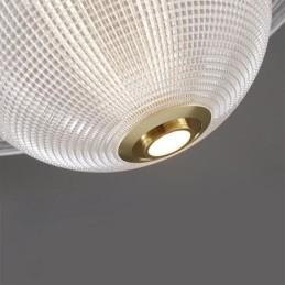 Modern Taklampa I Glas I Form Av Taklampa