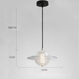 Modern Taklampa I Glas I Form Av Taklampa