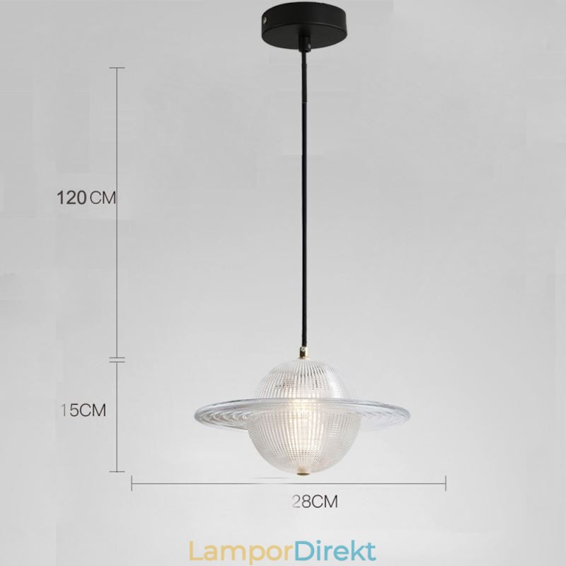 Modern Taklampa I Glas I Form Av Taklampa