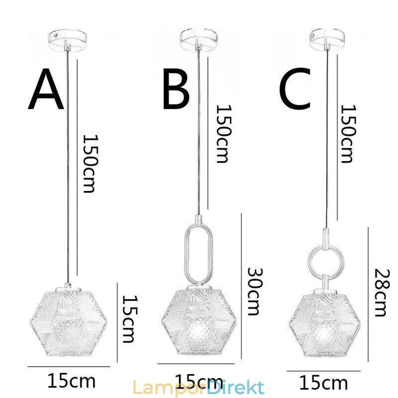 Modern Pendellampa Glas Hembelysning Kreativ Pendellampa