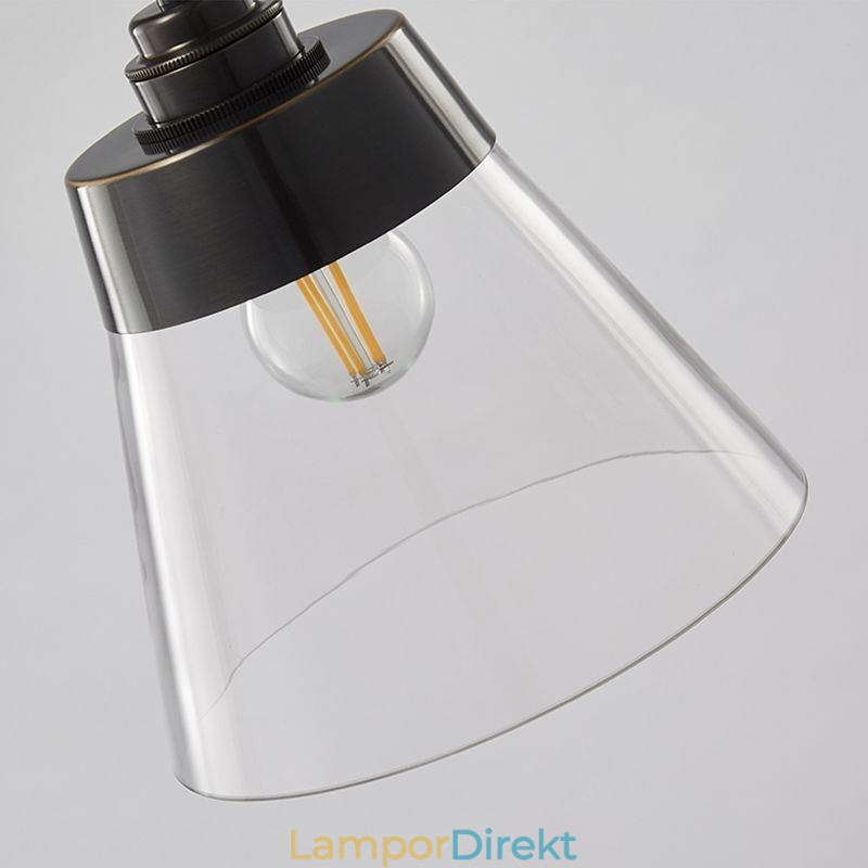 Modernt Glas Taklampa Enkel Hängande Taklampa Med Klarglasskärm