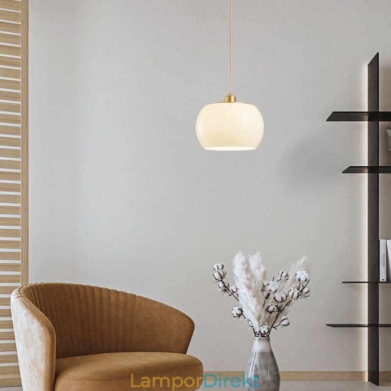 Modernt Glas Hängande Ljus Pumpa Design Hängande Lampa