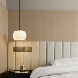Modernt Glas Hängande Ljus Pumpa Design Hängande Lampa
