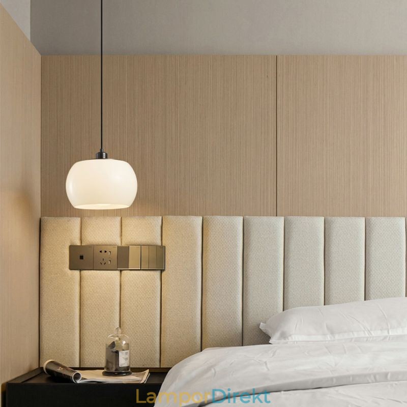Modernt Glas Hängande Ljus Pumpa Design Hängande Lampa