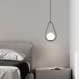 Modern Globe Pendellampa Glas Water Drop Pendel Lampa