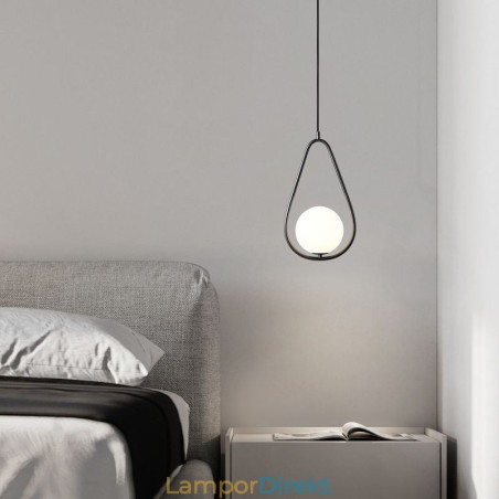 Modern Globe Pendellampa Glas Water Drop Pendel Lampa Modern Globe Pendellampa Glas Water Drop Pendel Lampa