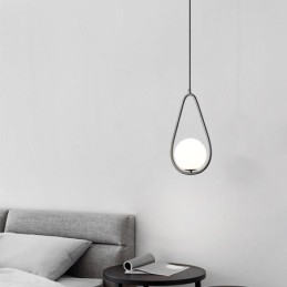 Modern Globe Pendellampa Glas Water Drop Pendel Lampa
