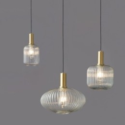 Modernt Taklampa One Light Glass Pendel Lighting Island