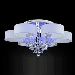 Fjärrkontroll Flush Mount Crystal Ingår Modern Contemporary