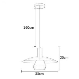 Pendellampa I Borstat Guld Med En Hängande Lampa