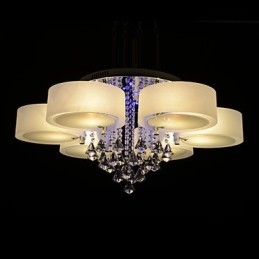 Fjärrkontroll Flush Mount Crystal Ingår Modern Contemporary