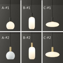 Modern Simple Pendel Light Glas Pendel Lampa
