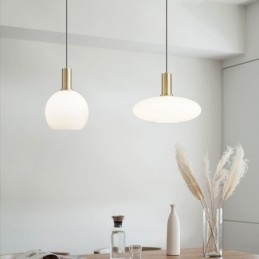 Modern Simple Pendel Light Glas Pendel Lampa