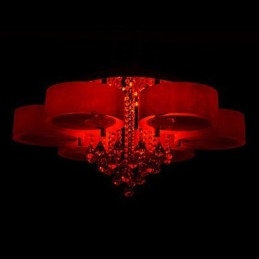 Fjärrkontroll Flush Mount Crystal Ingår Modern Contemporary
