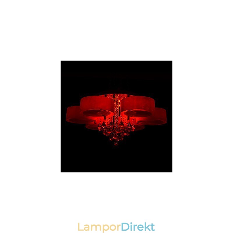 Fjärrkontroll Flush Mount Crystal Ingår Modern Contemporary