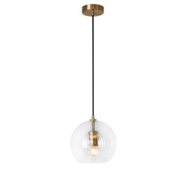 Modern Hängande Lampa I Glas Med Ett Huvud
