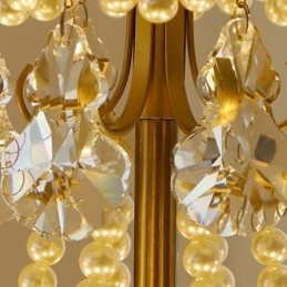 European Glass Pendel Light Post Modern Leaf Hanging Light