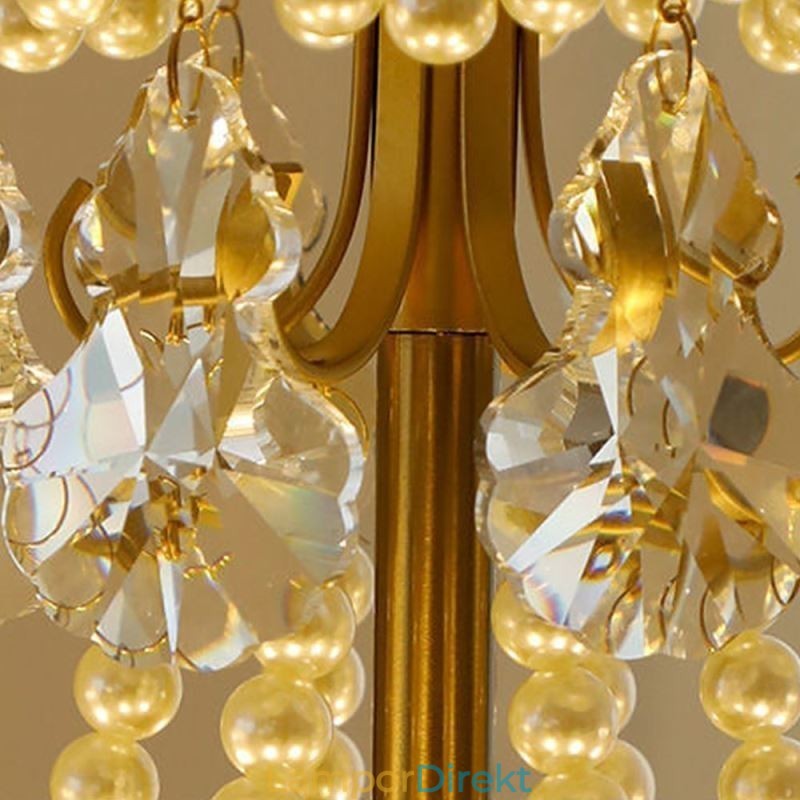 Elegant Hänglampa I Glas Bladhängande Ljus