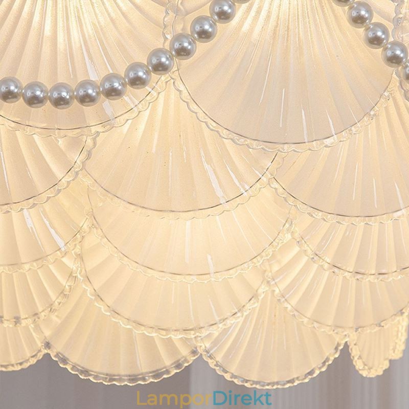 European Glass Pendel Light Elegant Pilgrimsmussla Hanging Light