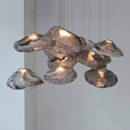Creative Nordic Pendelljus Glas Ljuskrona Art Hanging Light