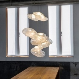 Creative Nordic Pendelljus Glas Ljuskrona Art Hanging Light