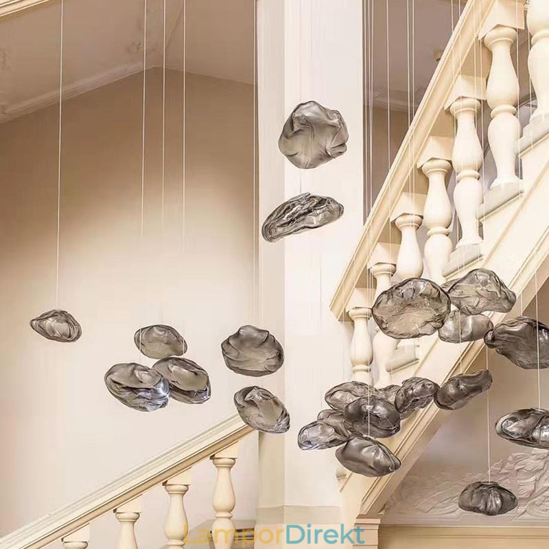 Creative Nordic Pendelljus Glas Ljuskrona Art Hanging Light