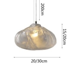 Creative Nordic Pendelljus Glas Ljuskrona Art Hanging Light