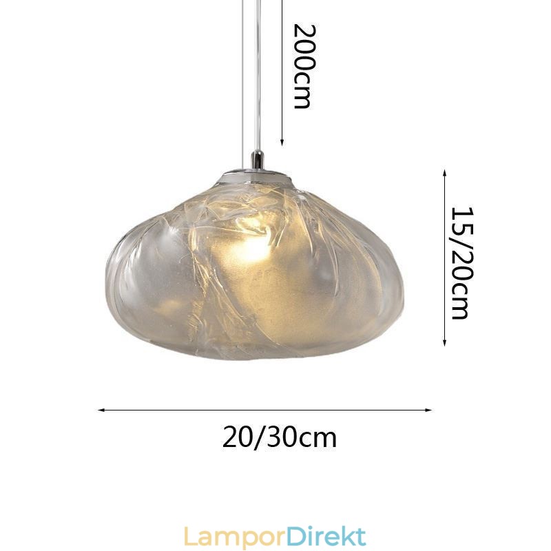 Creative Nordic Pendelljus Glas Ljuskrona Art Hanging Light