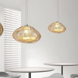 Creative Nordic Pendelljus Glas Ljuskrona Art Hanging Light