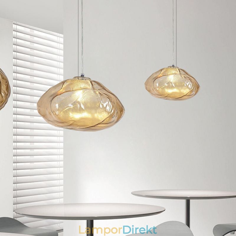Creative Nordic Pendelljus Glas Ljuskrona Art Hanging Light